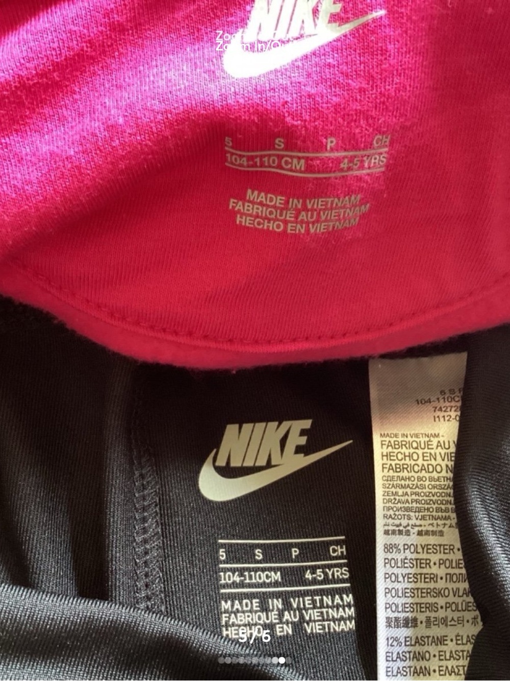 Nike Girls Hoodie & leggings outfit size 5(NWT) ~PRICE IS FIRM, NO OFFERS~ - Picture 5 of 5